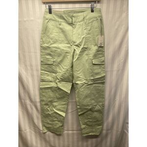 A New Day Women's Tapered High Rise Ankle 28" Chinos Cargo Pants, Green,‎ 2